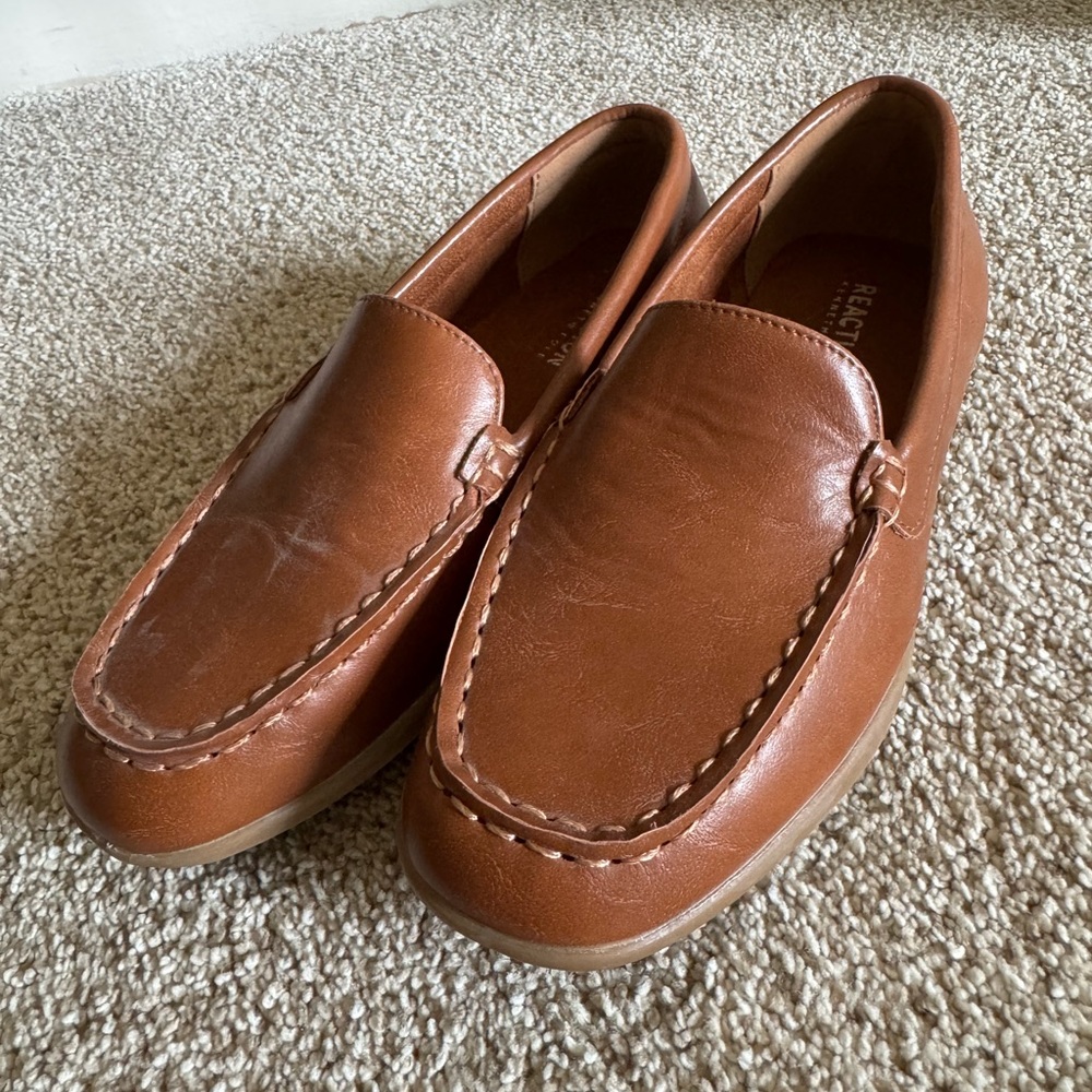 Kenneth Cole Reaction Tan Leather Dress Shoes